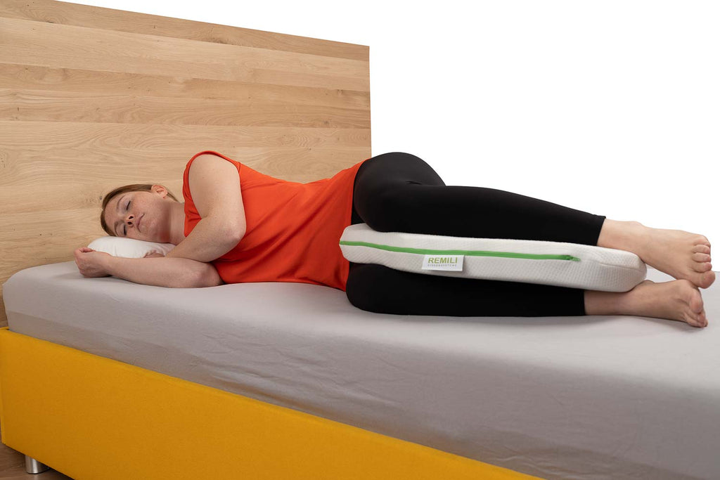Cojín de rodillas para dormir de lado