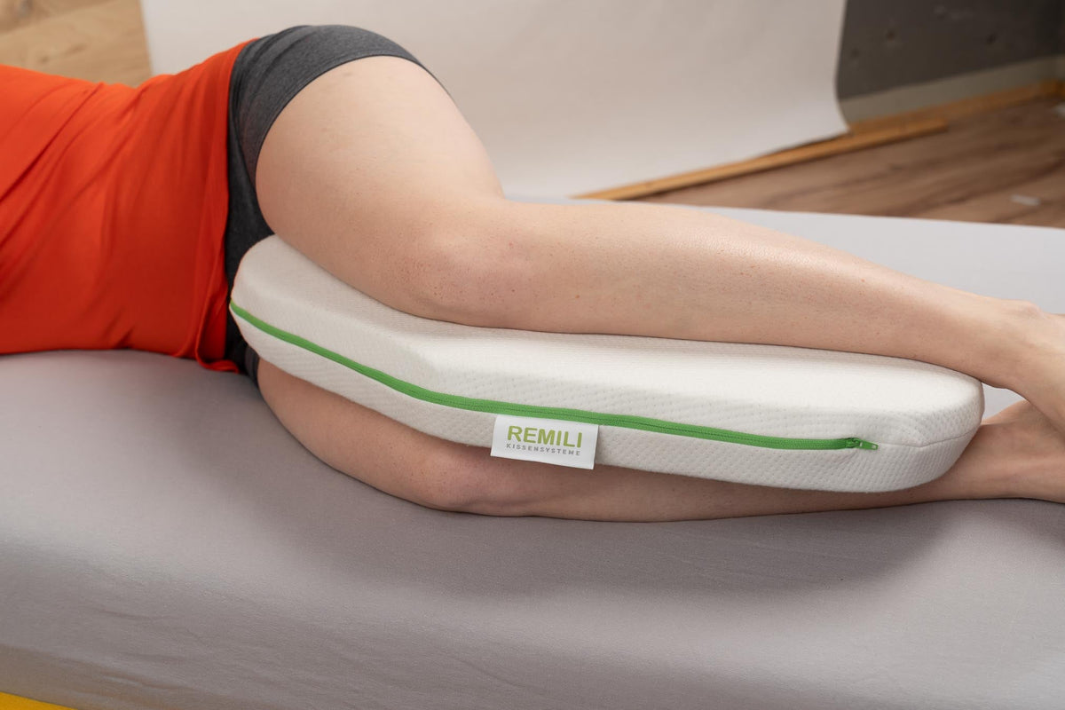 Cojín de rodillas para dormir de lado